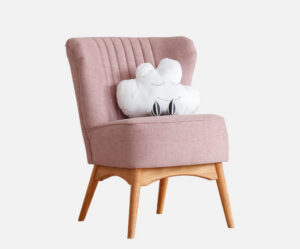 Fauteuil en coton taupe